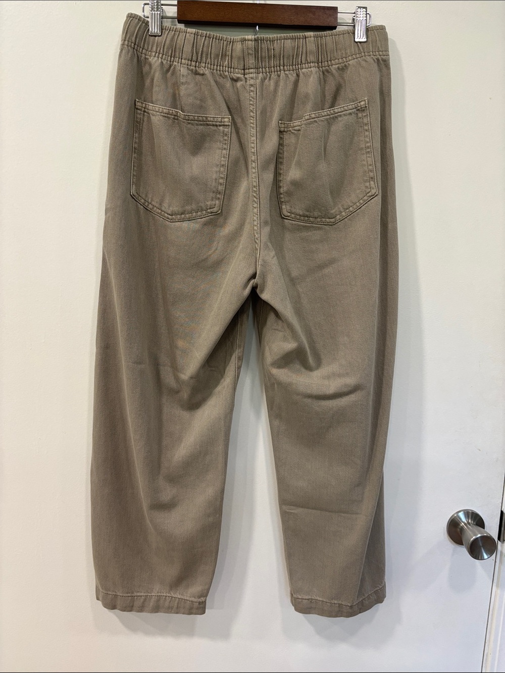 Mid-Rise Super Sift Pull-On Barrel Leg Jeans - Taupe - Picture 2 of 3